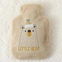 (14 500ml) 250/500/750ML Hot Water Bottle Plush Cartoon Kawaii Bear Kat Rabbit Animal Pattern Thick Hot Water Bag Hand Feet Winter Warm