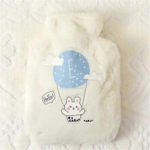 (01 250ML) 250/500/750ML Hot Water Bottle Plush Cartoon Kawaii Bear Kat Rabbit Animal Pattern Thick Hot Water Bag Hand Feet Winter Warm