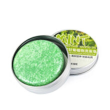 (mint)Polygonum /jasmine/Ginger/rose Hair Darkening Shampoo Bar Anti-hair-loss Solid Shampoo Soap Hair Soap Bar