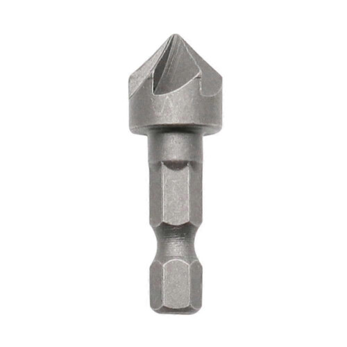 Hexagonal Shank Six Blades Chamfering Tool Carbon Steel Sandblasting