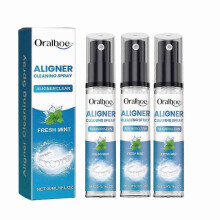 (3pcs)1-3X Cleaner Spray - Mint Flavored Retainer Clean Spray, Multi-Purpose Whitening Refreshing Foam for Aligners, Retainers, Mouth Guards, 30ml