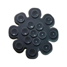 (Dark gray)Universal Silicone Suction Cup Phone Mount Mini Suction Sticker Mount