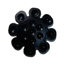 (Black)Universal Silicone Suction Cup Phone Mount Mini Suction Sticker Mount