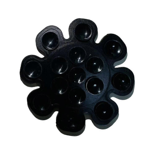 (Black)Universal Silicone Suction Cup Phone Mount Mini Suction Sticker Mount