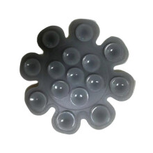(Light gray)Universal Silicone Suction Cup Phone Mount Mini Suction Sticker Mount