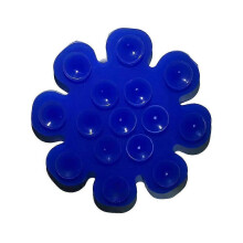 (Dark blue)Universal Silicone Suction Cup Phone Mount Mini Suction Sticker Mount