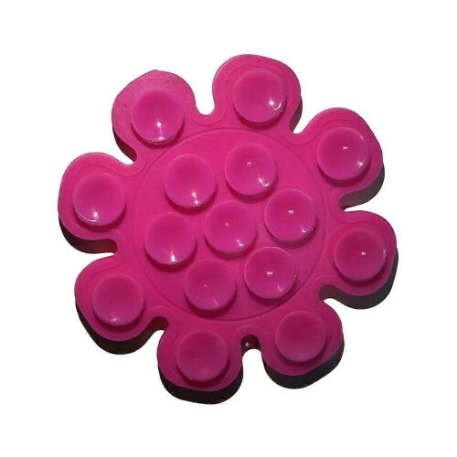 (Rose red)Universal Silicone Suction Cup Phone Mount Mini Suction Sticker Mount