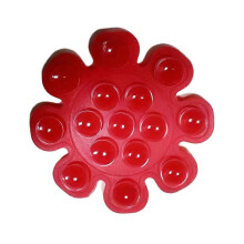 (Red)Universal Silicone Suction Cup Phone Mount Mini Suction Sticker Mount