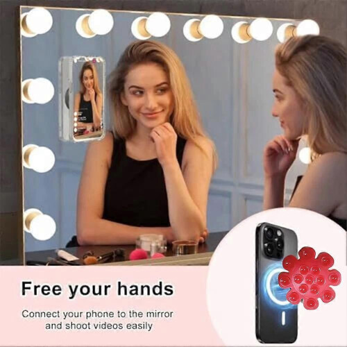 (Black)Universal Silicone Suction Cup Phone Mount Mini Suction Sticker Mount 1