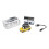 (Transparent M,Yellow)Mini FPV Remote Control Car - Silver (with Camera+APP Control) 1:64 1