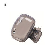 (gray) Travel Toothbrush Head Covers Toothbrush Protector Cap Brush Pod Case Clip