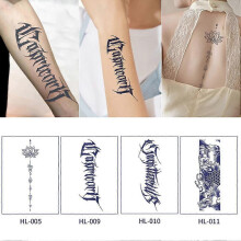 (Style 1) User-friendly Adjustable Unique 3D Arm Armband Grade Flower Decals Textured Top Stickers Tattoo Fashionable