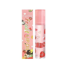 (Strawberry) Transparent Colorless Lip Oil Fruit Lip Oil Moisturizing Moisturizing Ball Autumn And Winter Lip Balm