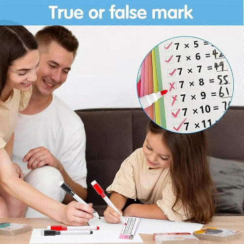 (subtraction) 17PCS Multiplication Flash Cards 3rd Grade Multiplication Game Flashcards 2