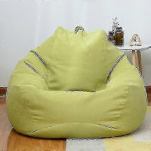 (Light Gray, 70x80CM) Extra Large Bean Bag Chair with Sofa Cover - Comfortable Indoor Lounger for Adults and Kids in the UK
