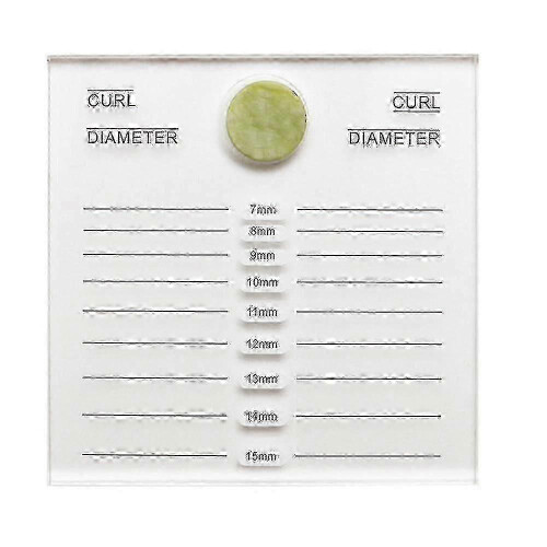 Crystal Eyelash Extension Pallet for False Lash Application - Adhesive Glue Holder Tray