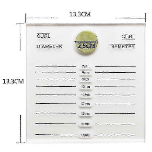Crystal Eyelash Extension Pallet for False Lash Application - Adhesive Glue Holder Tray 1