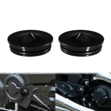 2-Piece Black Aluminum Swingarm Covers for Harley V-Rod 2006-2017 Models - Night Rod and Muscle Series