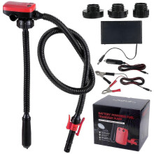 Portable Battery-Powered Fuel Transfer Pump for Gasoline and Kerosene, 3.2 GPM Flow Rate for Light Oils