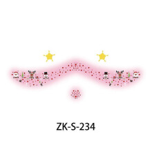 (ZK S234) Kids Christmas Classic Compact Makeup Sticker Face Classic Washable 20 Designs Party Safe Tattoo Professional