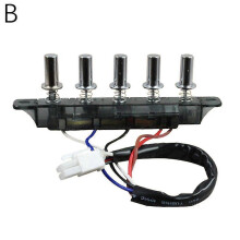 (Red) Range Hood Switch 5 Button Kitchen Replacement Accessories Universal Switch