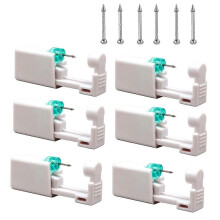 6-Piece Disposable Sterile Nose Piercing Kit with Stud for Safe Self-Use in the UK