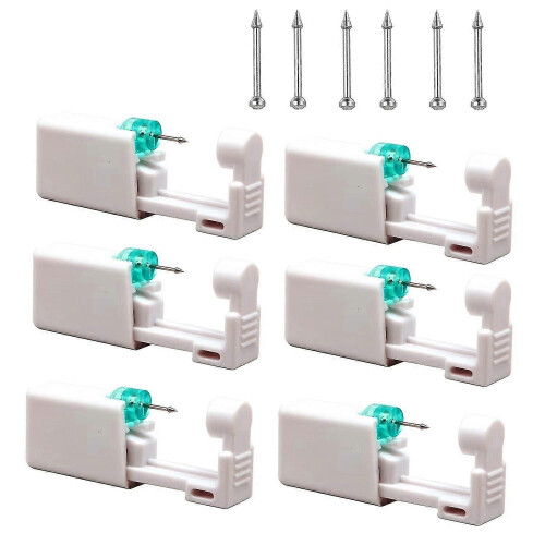 6-Piece Disposable Sterile Nose Piercing Kit with Stud for Safe Self-Use in the UK