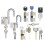 8-Piece Transparent Practice Lock Set for Locksmith Training, Includes Padlocks and Tubular Locks 2