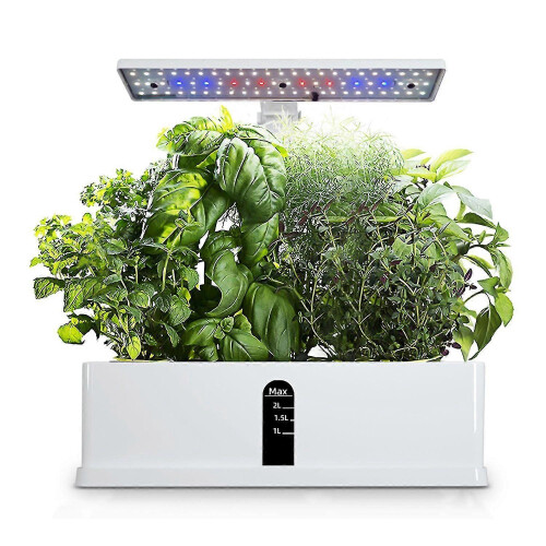Smart Indoor Hydroponics Growing System with 9 Pods, Automatic Timing and Adjustable Height for Herbs 2