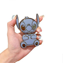 (Blue)Effective Cartoon Classic Grade Stand Use Lightweight For Daily Mirror Holder Doll With Phone Fashionable Top A and