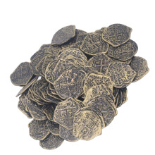 Pirate Coins Set 100pcs Festival Decor Halloween Special Design Bronzed Coins