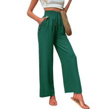 Wide-leg pants, suitable for women, high,-light nk color XXL
