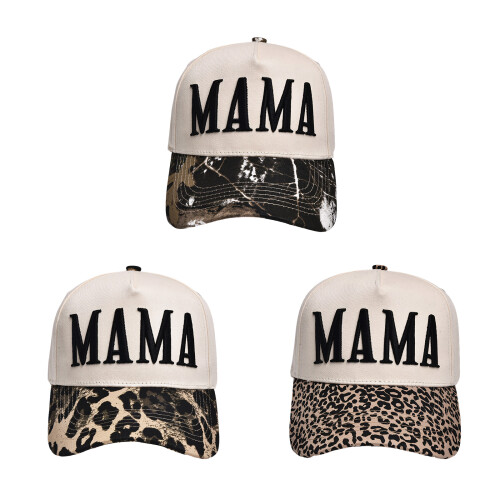 Popular Mother's Day Baseball Cap With-large leopard print 1