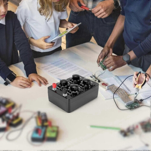 Adjustable Resistance Box with 09999 Range, 1-Step Control for Laboratory and Circuit Testing 2