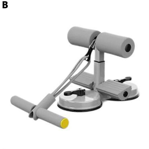 (Blue S)Ab Training Auxiliary Device, Double Suction Cups, 3Levels of Height Adjustment