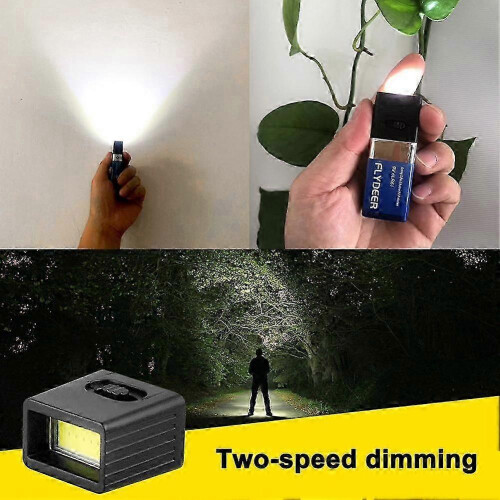9V Battery Mini LED Flashlight Keychain Light for Portable Emergency Illumination 2