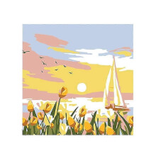 DIY Landscape Digital Oil Painting Kit for Hand-Filling - Creative UK Art Project