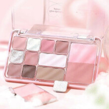 (G01) 12 Color Eyeshadow Palette All in One Contour Highlight Matte Shimmer Girly
