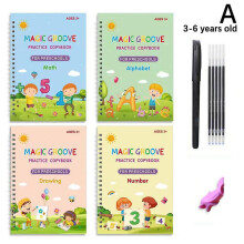 Reusable Groove Writing Practice Book Calligraphy Early