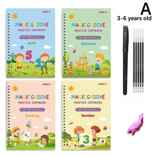 Reusable Groove Writing Practice Book Calligraphy Early