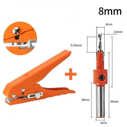 (set2, 8mm) 8-15mm Hand Held Circle Round Single Hole Punch Paper Punch