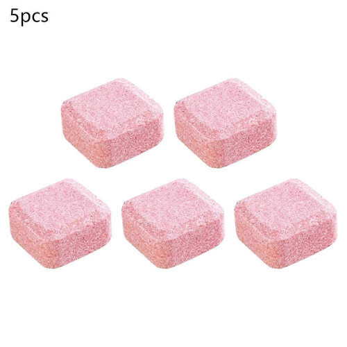 (5pcs,Transparent)Toilet effervescent tablets cleaning, sterilization and dirt removal detergent