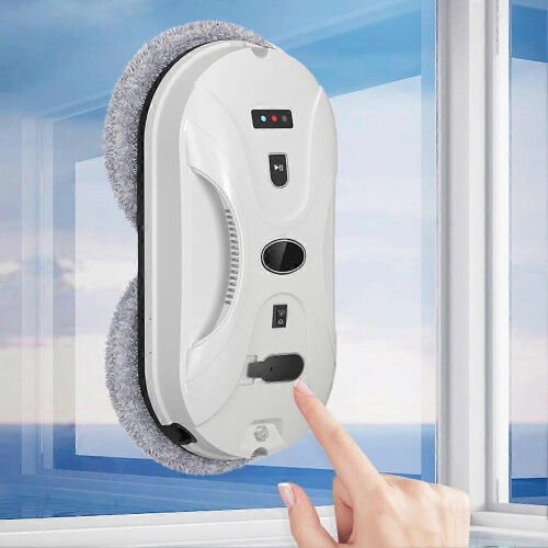 (EU plug, Heart) Electric Remote Control Window Cleaner 3 Modes Window Cleaner 2