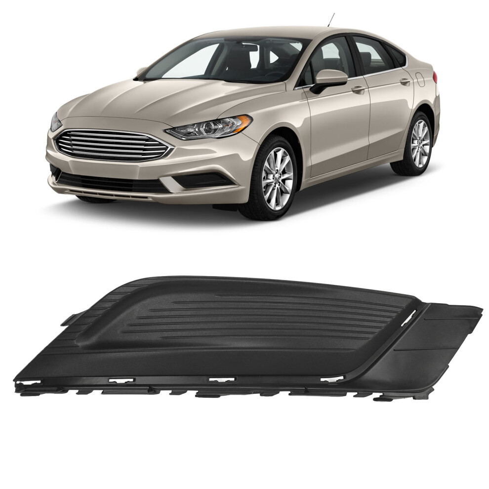 Front Bumper Fog Grille Hs7z17b814aa Fusion Black 9421393436794