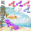 (Blue) Powerful Multi-functional Beach Chairs Cover Microfiber Solid Color Series Summer Seaside Superior Elegant 3