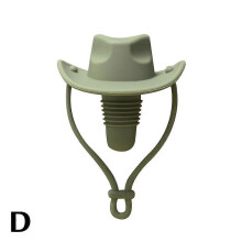 (10g Strawberry flavor) Silicone Wine Stopper Western Cowboy Hat Stopper LeakProof Wine Bottle Topper