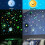 Luminous Decorative Wall Sticker Three Color Star Glow Decor 3