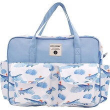 Borsa fasciatoio capiente, ideale da portare a mano o a tracolla, perfetta per le mamme. Design con simpatici cartoni animati.