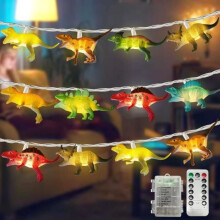 String Lights - LECOO - 3M - 20 LED Dinosaurs - 8 Modes - Indoor Decoration