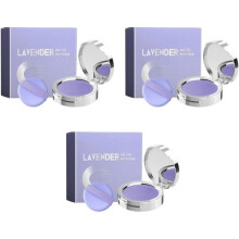 Cipria opacizzante alla lavanda, cipria compatta con effetto opacizzante e mini piumino, cipria professionale per fissare il trucco, cipria